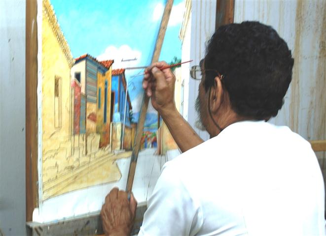 Santiago de Cuba verabschiedet sich von einem ihren Landschaftsmalern