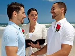 Erste massive schwule Hochzeit in dem Acapulco Heilbad von Mexiko