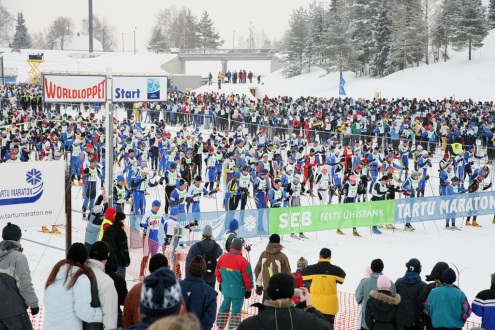 41. Tartu Marathon für Profi- und Amateur-Skiläufer