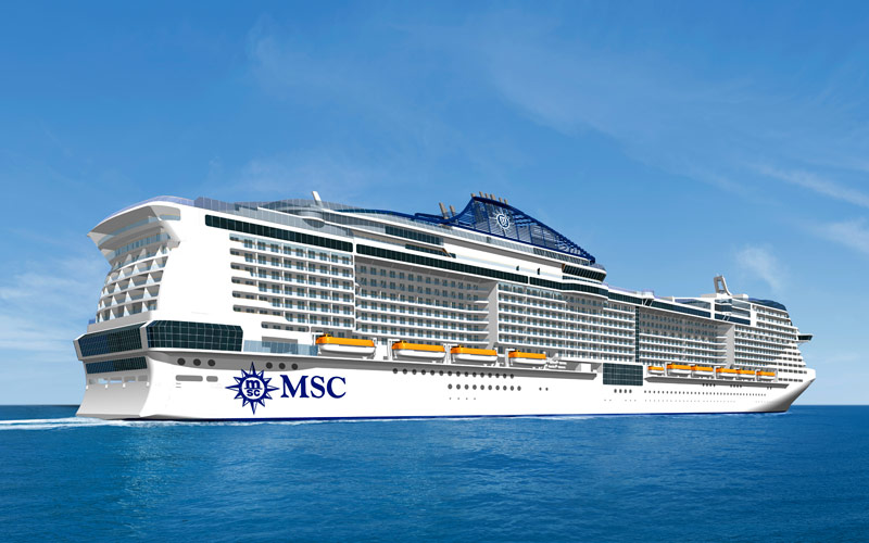 Die erste Weltreise von MSC Cruises reist von Barcelona im Jahre 2019 ab