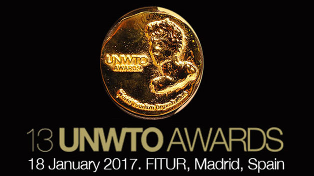 Die UNWTO gibt die Teilnehmer der Schlussrunde ihrer Preise zu der Vorzüglichkeit und der Innovation in der Tourismusbranche bekannt