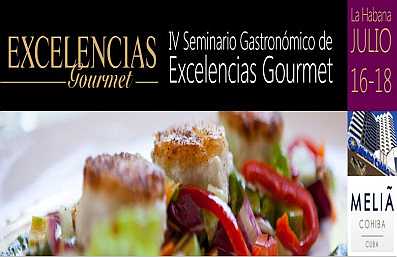 Vierter Internationale Gastronomieseminar Excelencias Gourmet vor der Tür