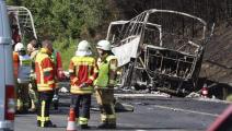 Vier Brandenburger überleben Bus-Inferno